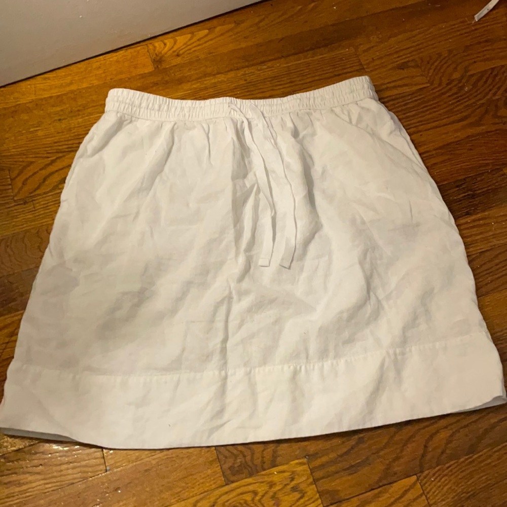 Joe Brand White Linen Skirt